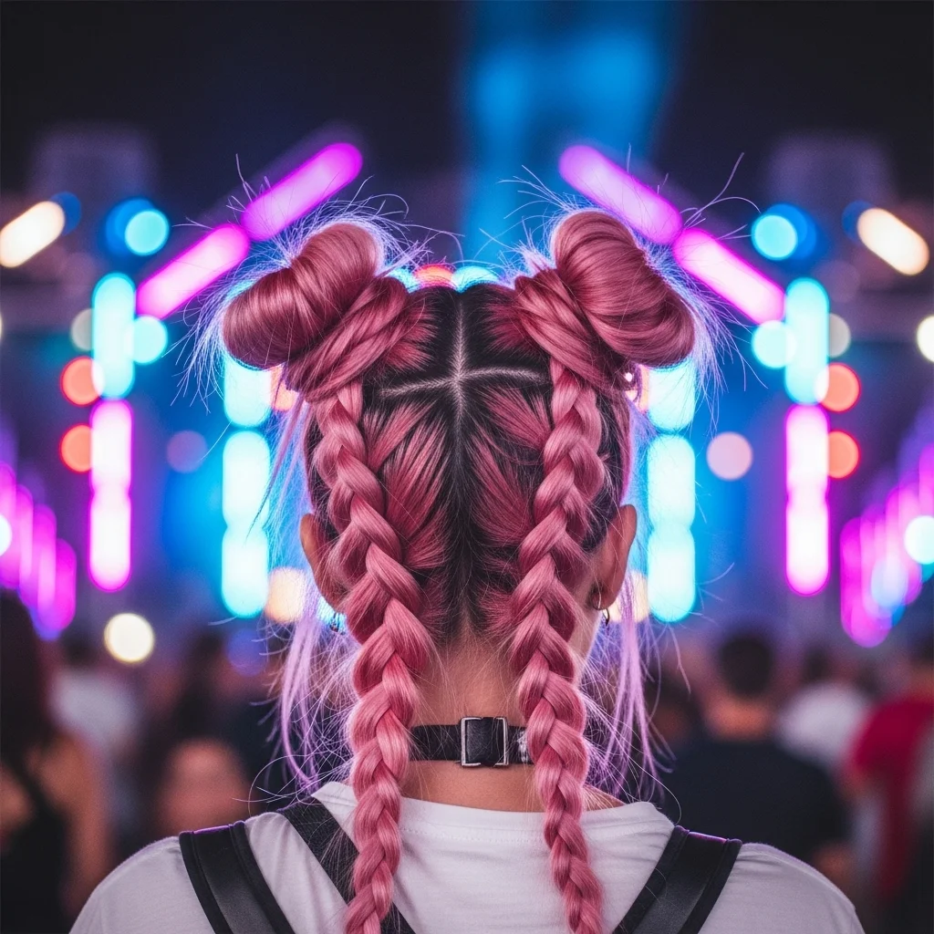 17 Dutch Braid Hairstyles You Need to Try 7 dutch braid pigtails into buns 2