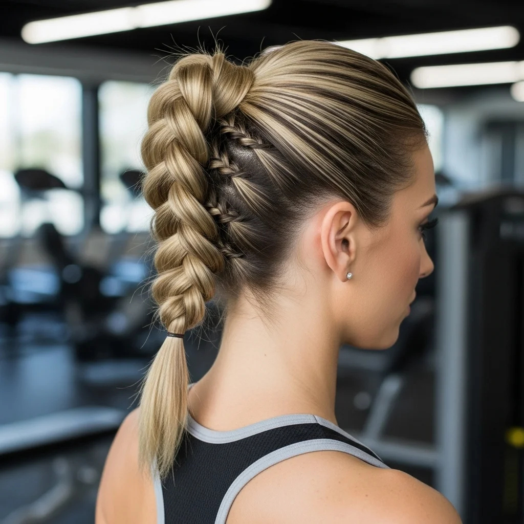 17 Dutch Braid Hairstyles You Need to Try 6 dutch braid ponytail 2