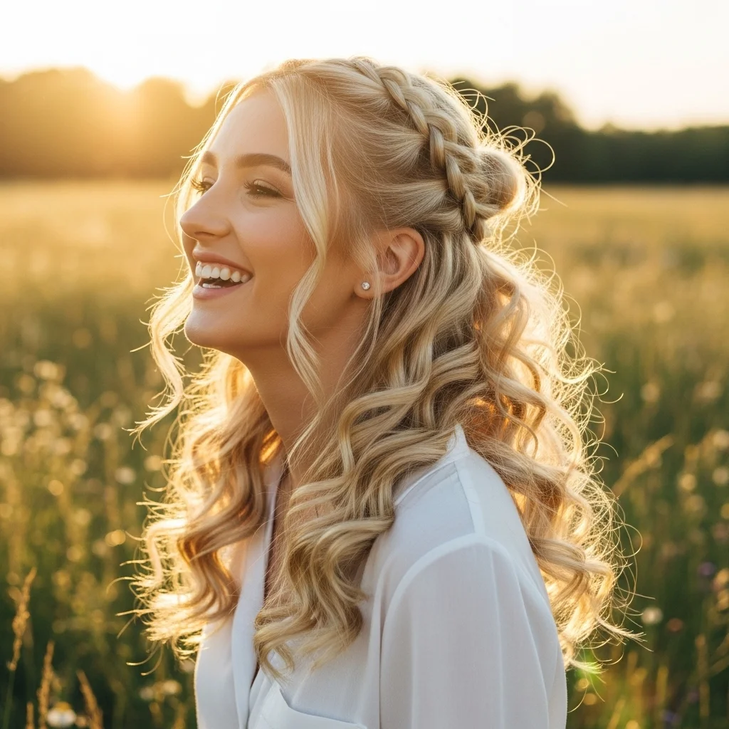 17 Dutch Braid Hairstyles You Need to Try 17 dutch braid with curls 2