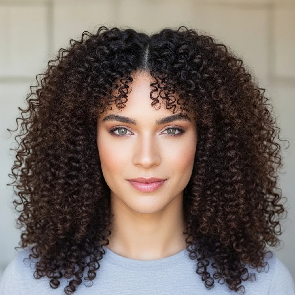 effortless center part