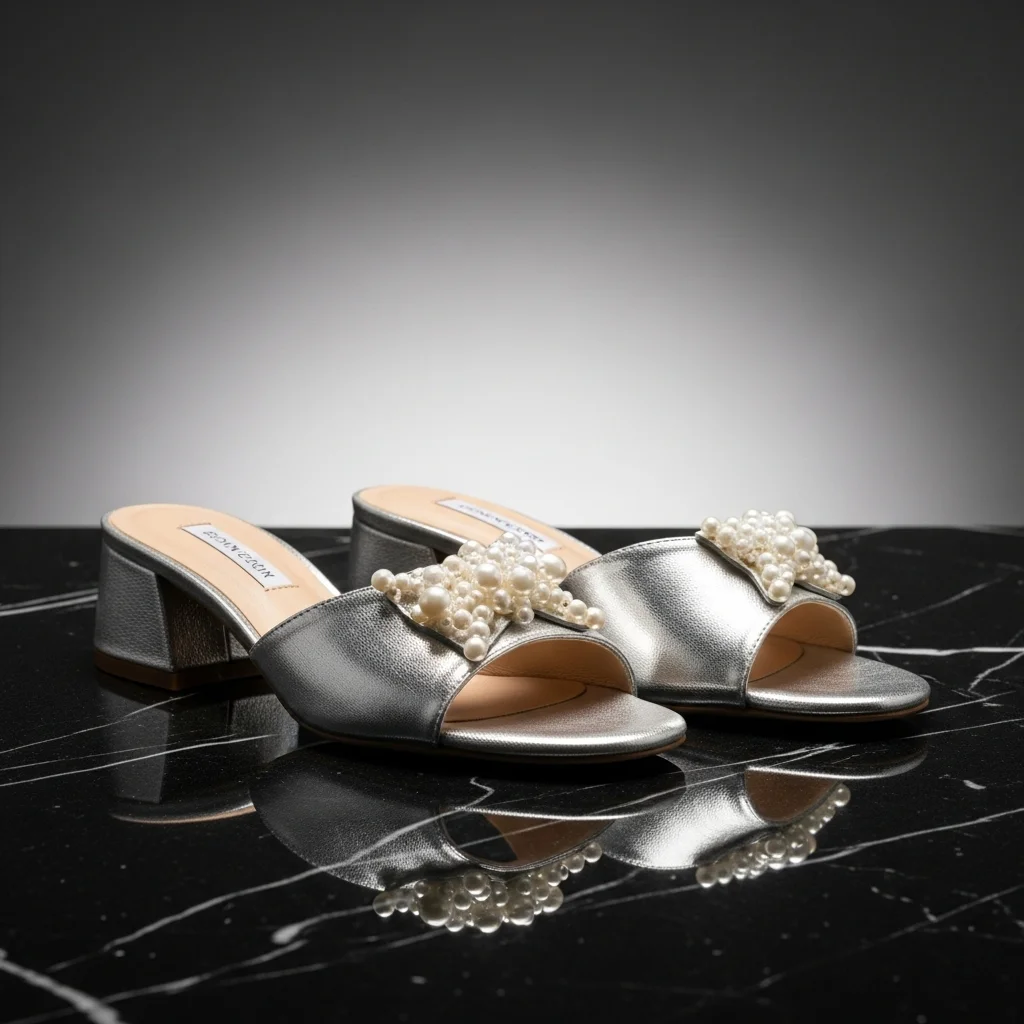 Walk Down the Aisle in Bliss: Top 19 Comfortable Wedding Shoes for Your Big Day! 11 elegant mules low heel