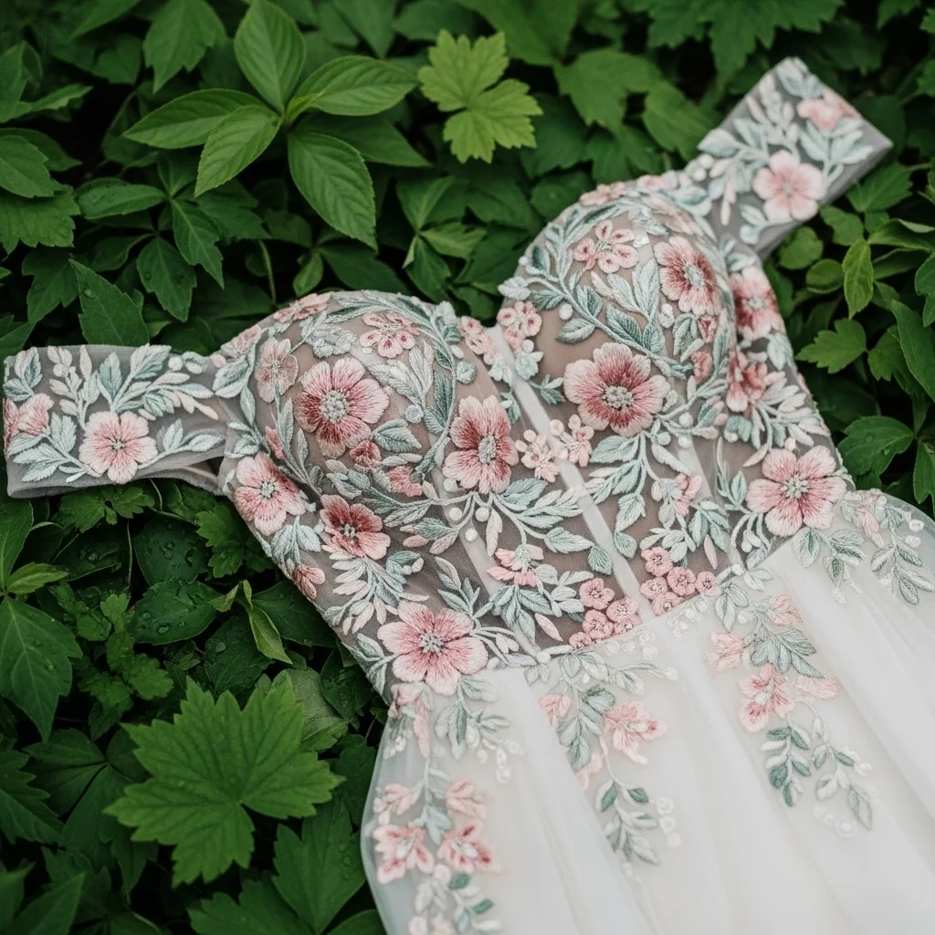 25 Off the Shoulder Boho Wedding Dresses 13 embroidered floral artistry