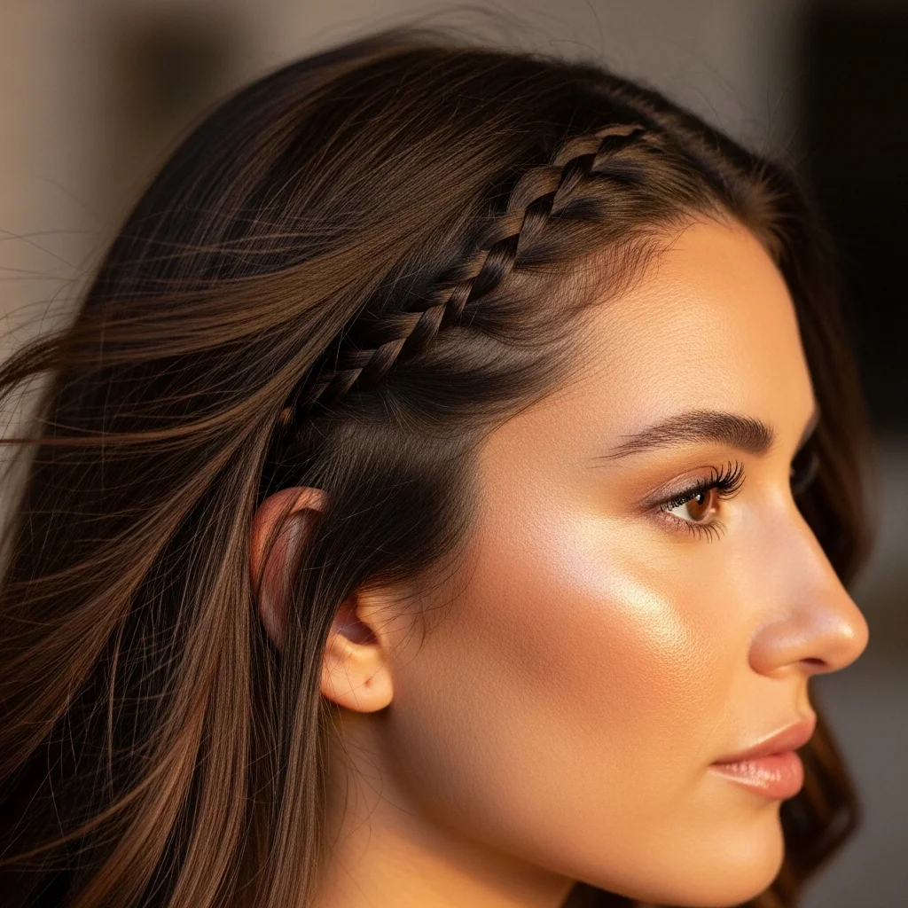 face framing braid
