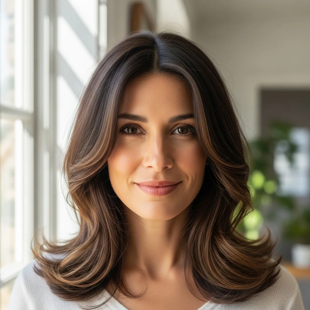 Top 21 Flattering Hairstyles for Oval Faces 19 face framing layers 1
