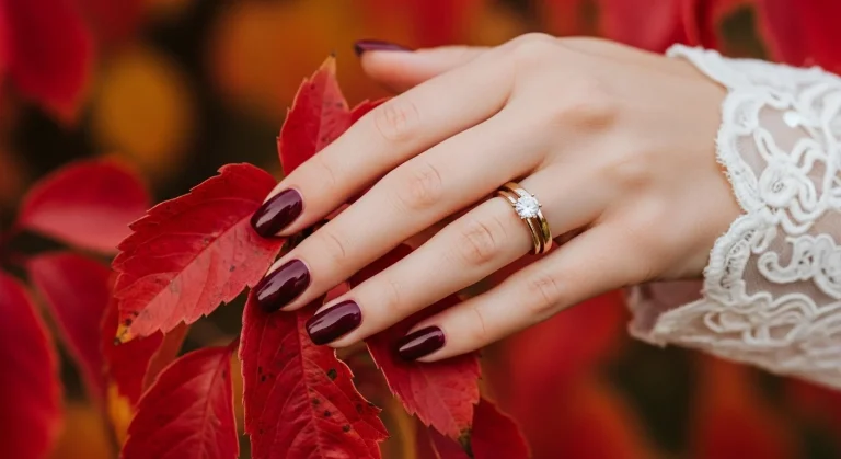 Top 13 Enchanting Burgundy Fall Wedding Nails Ideas for the Radiant Bride 23 Top 13 Enchanting Burgundy Fall Wedding Nails Ideas for the Radiant Bride