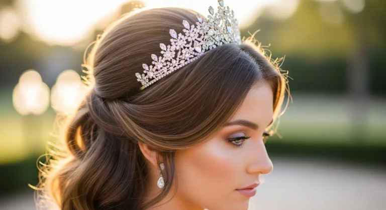 19 Bride Hairstyles with a Tiara