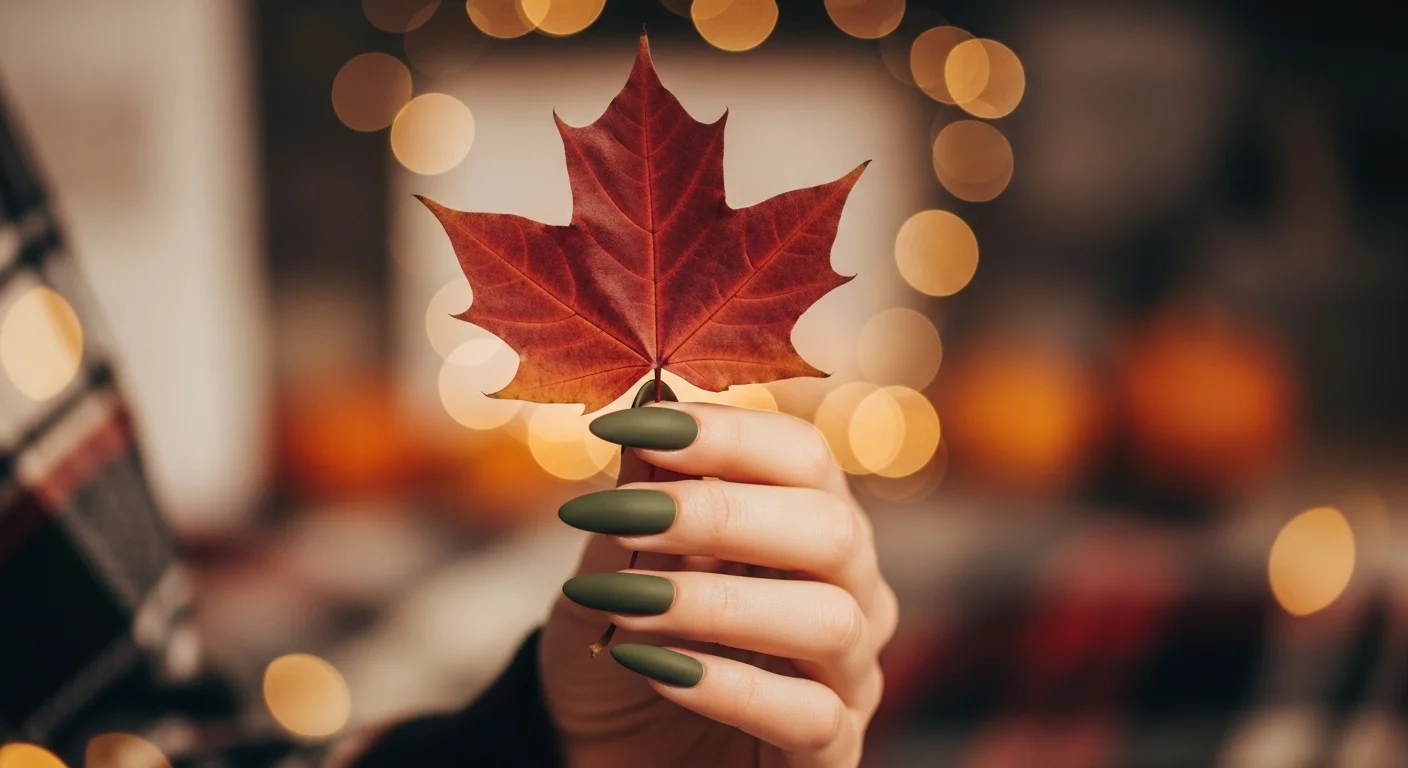 17 Stunning Matte Green Nail Ideas for Fall 1 featured 81