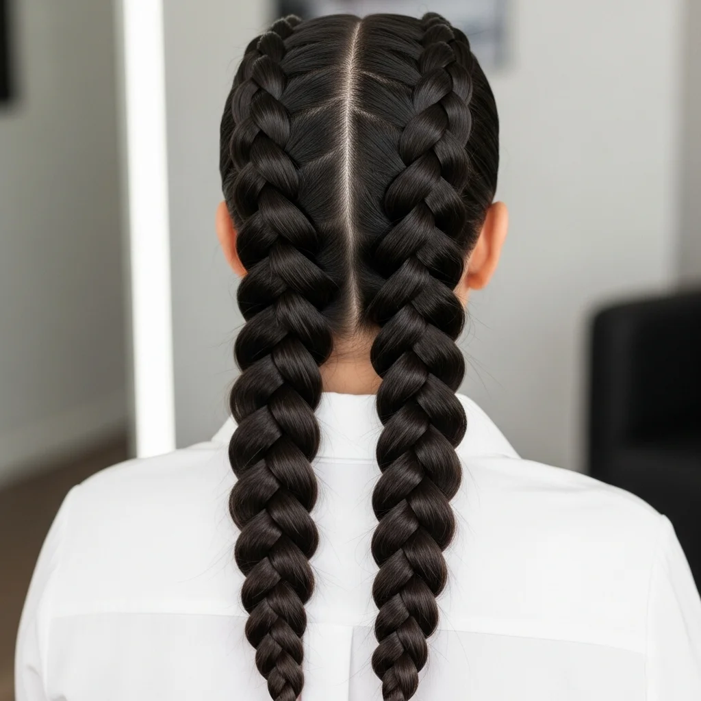 french braid single or double