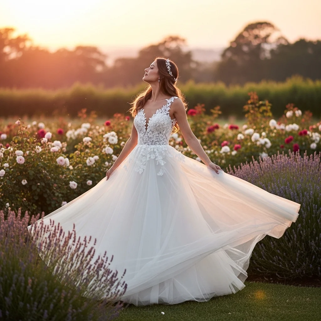 french chantilly lace with tulle skirt