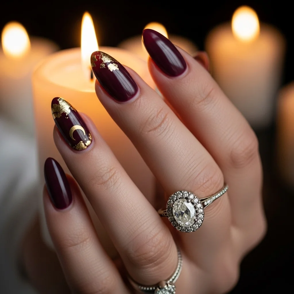 gothic glam gold accents