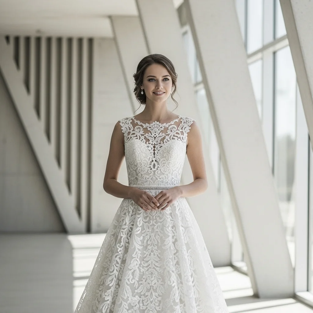 guipure lace a line