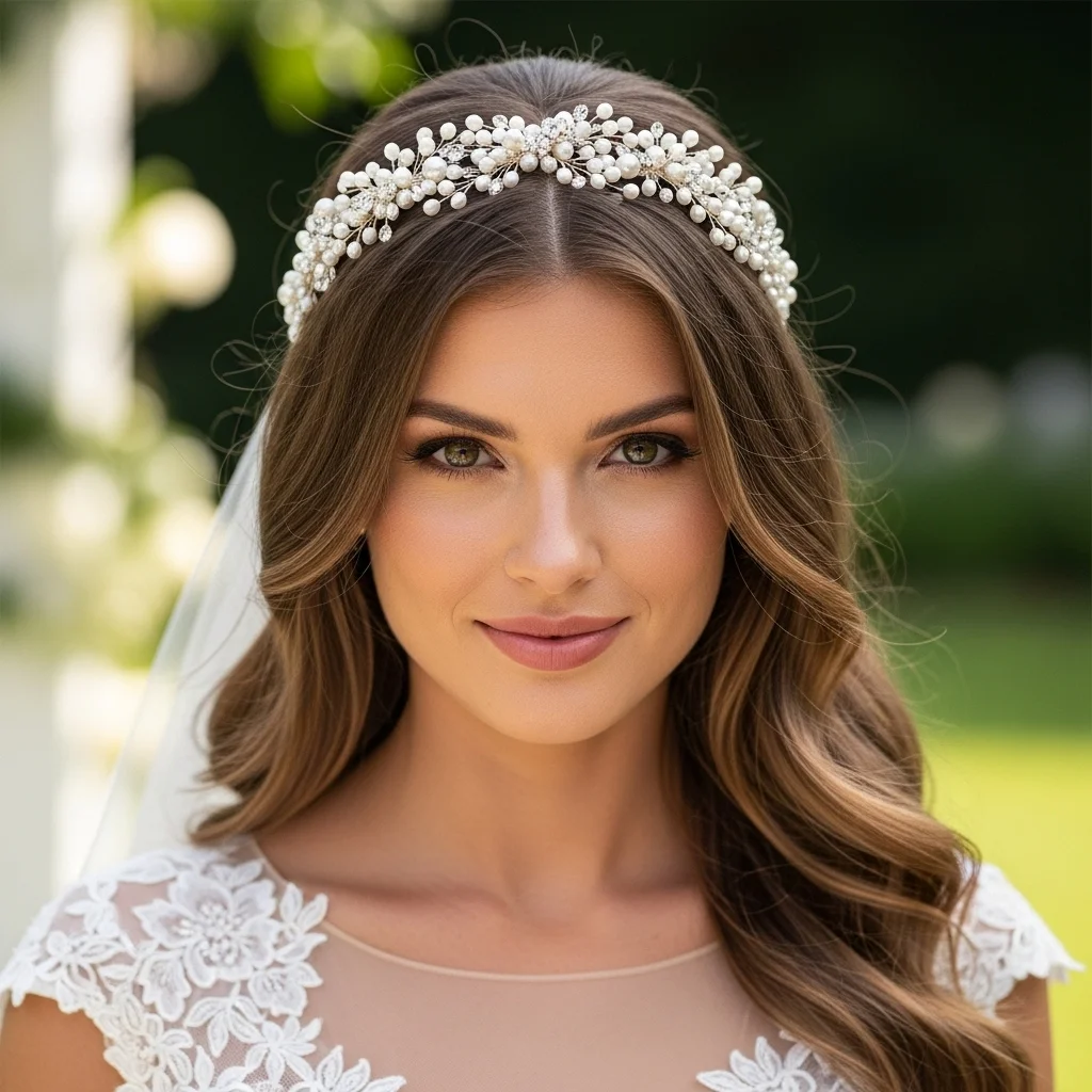 headband with loose flowing hair