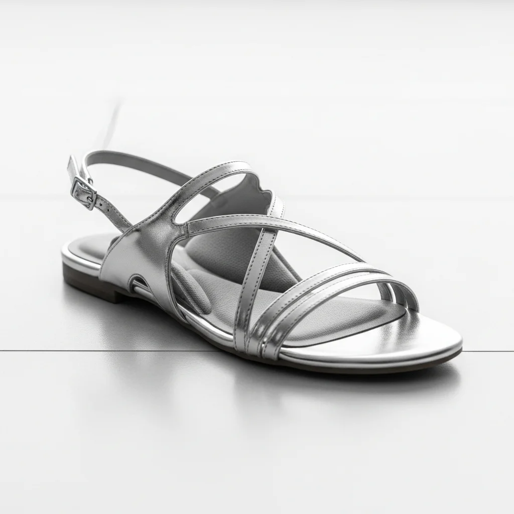 Step into Forever: Top 23 Wedding Shoe Sandals for Your Big Day 20 high arch support metallic flat