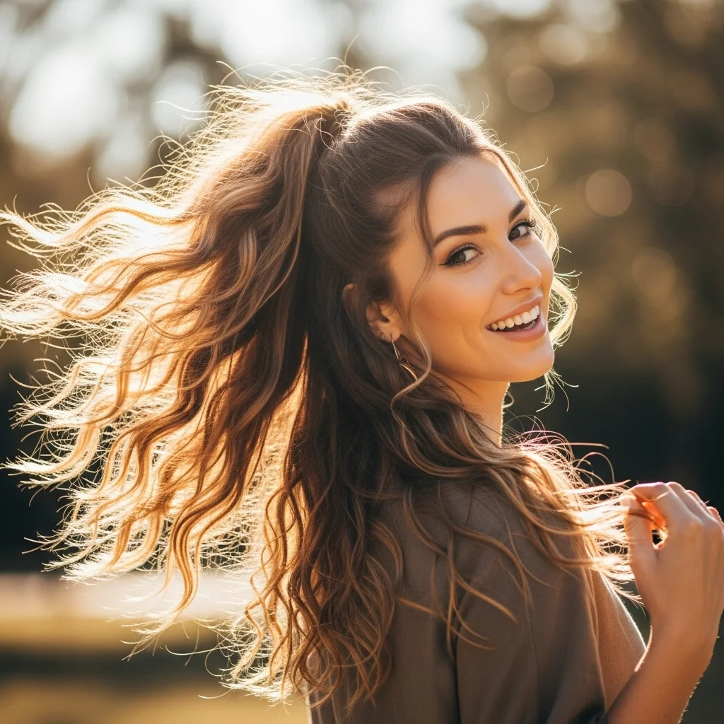 17 Loose Curly Hairstyles You Will Adore 8 high ponytail with curls
