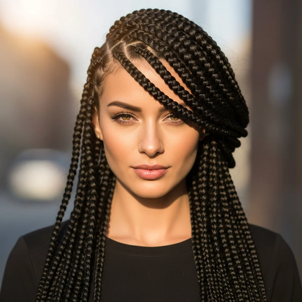 jumbo cornrows