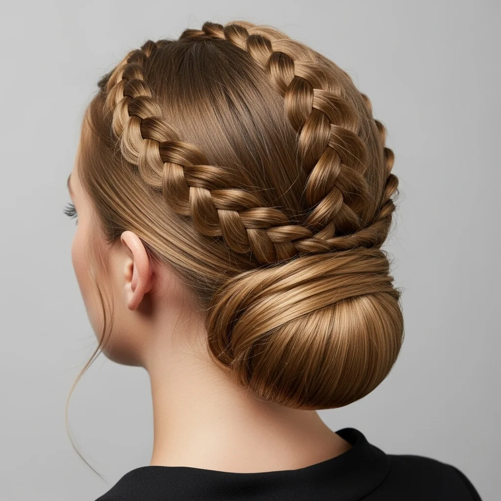 ladder braid updo