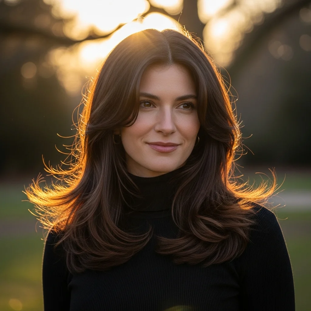 Top 21 Flattering Hairstyles for Oval Faces 3 long layers