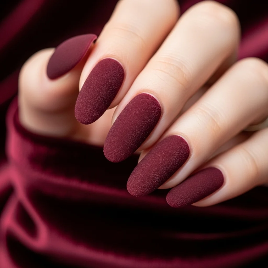 The Top 27 Acrylic Nail Designs You Need This Autumn! 26 luxurious velvet nails