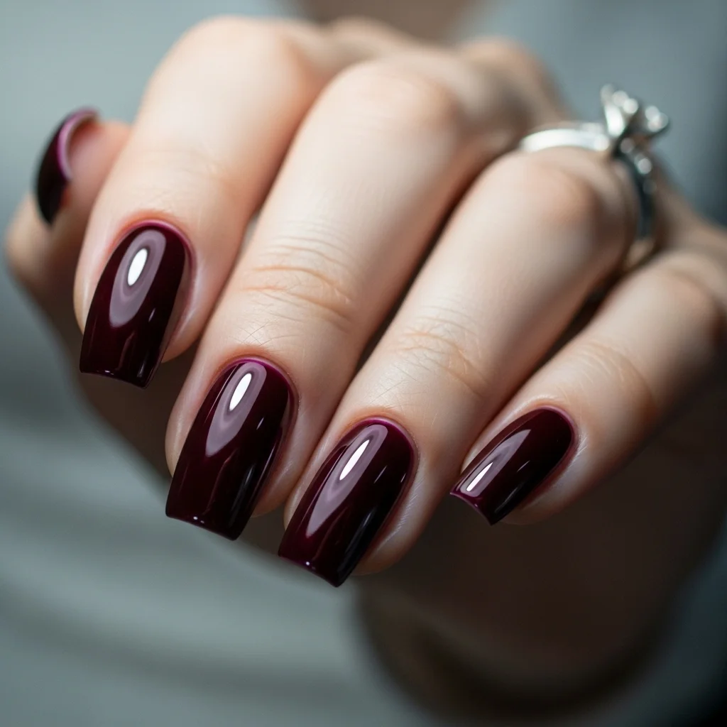 maroon chrome finish