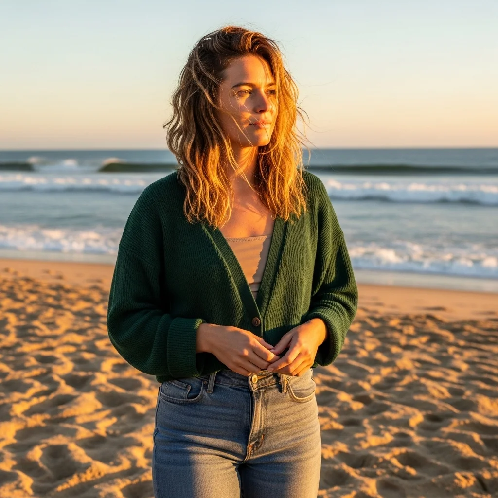 messy beach waves
