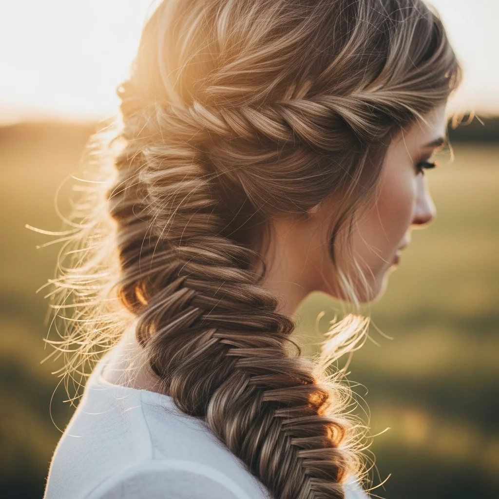 messy fishtail braid 1