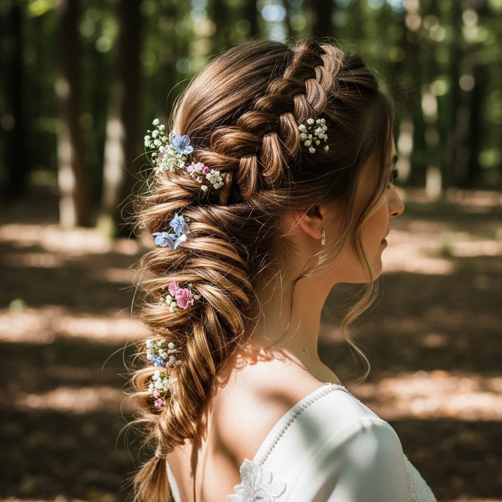 messy fishtail braid