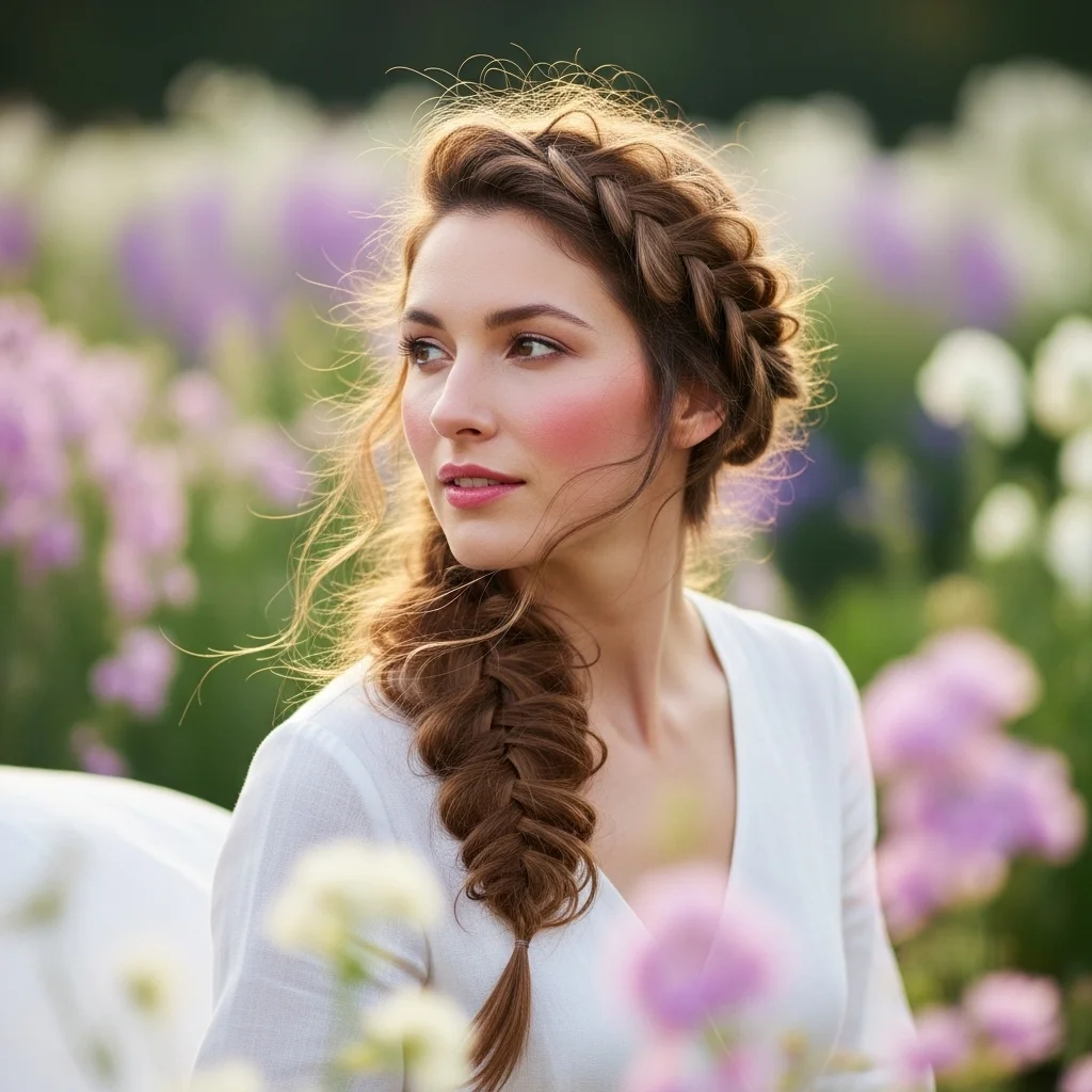 messy french braid