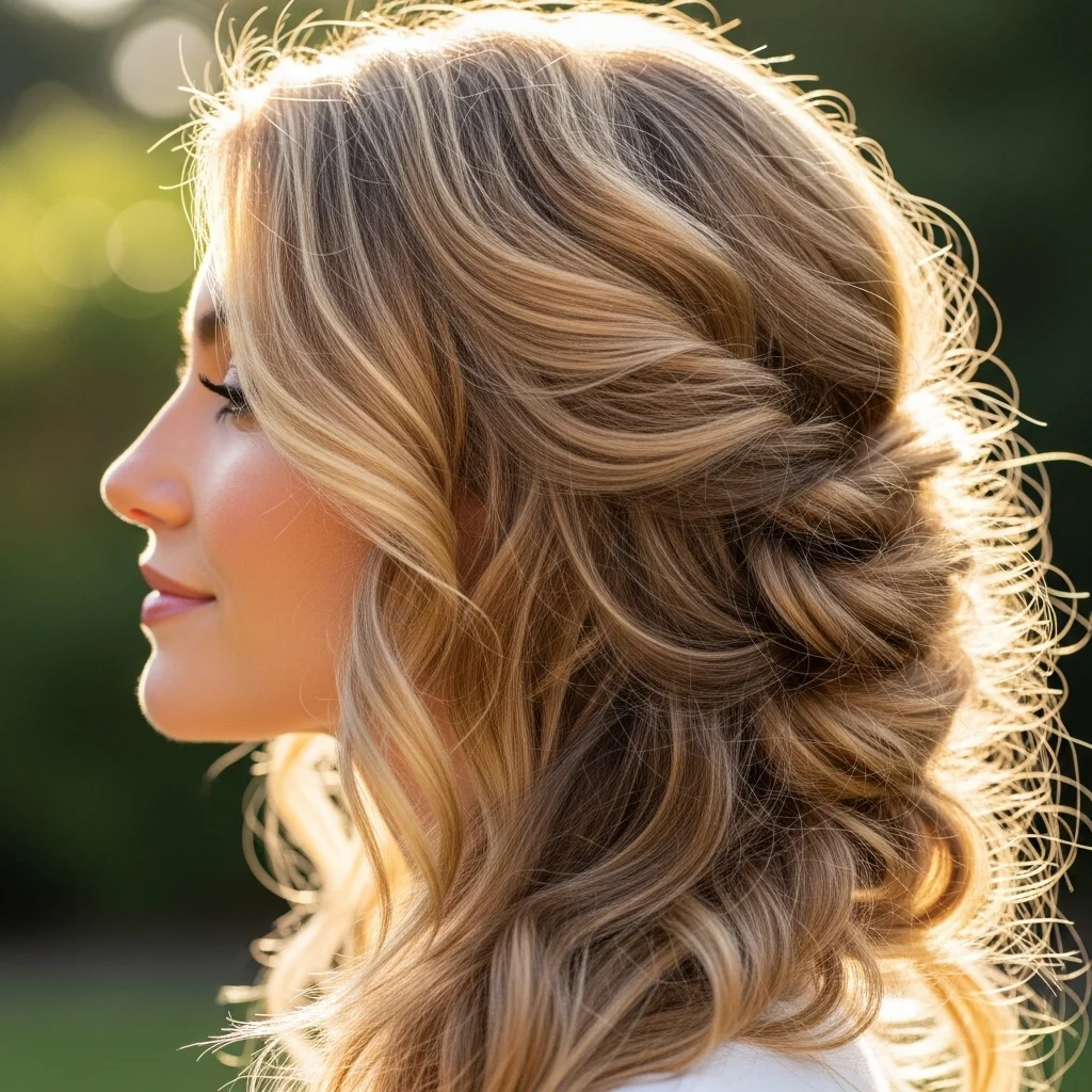 messy side braid 2