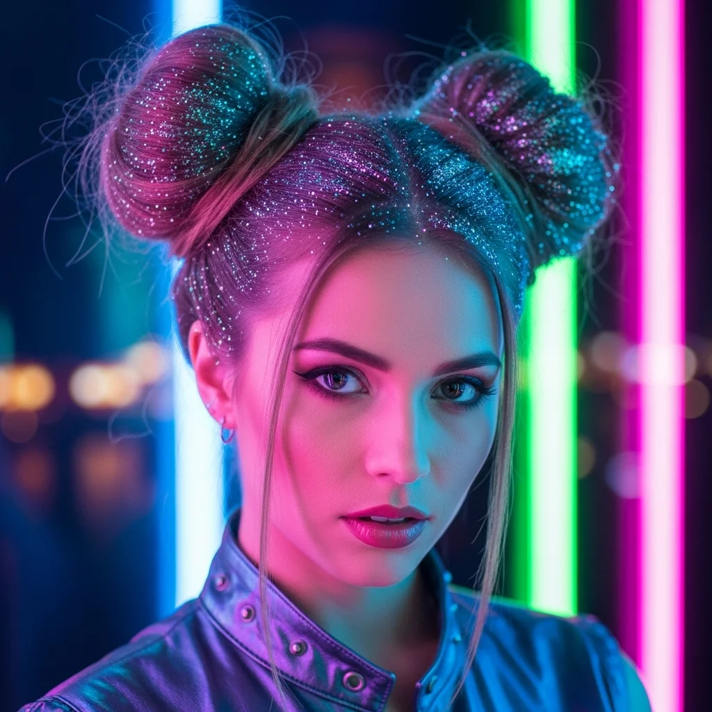 messy space buns