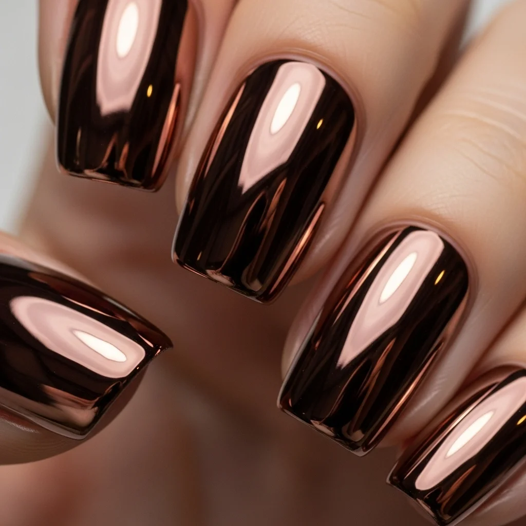 metallic brown chrome