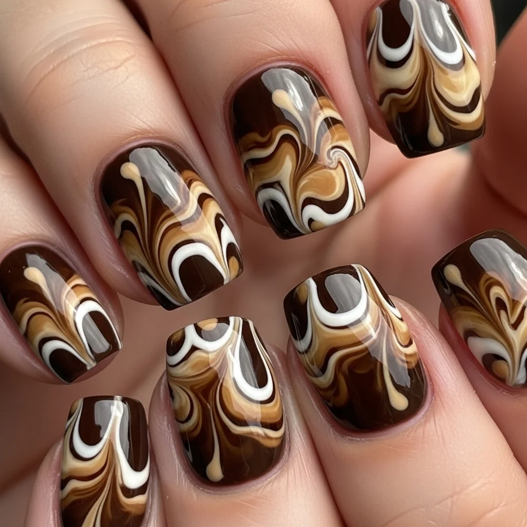mocha swirl design