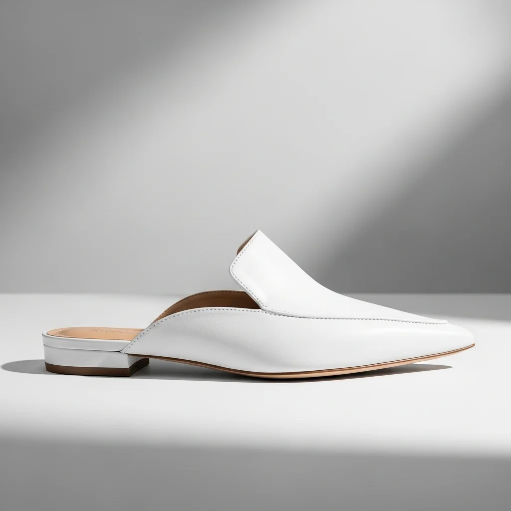 Step into Comfort & Style: Top 21 Low-Heel Wedding Shoes for Your Big Day 7 modern pointed toe mule