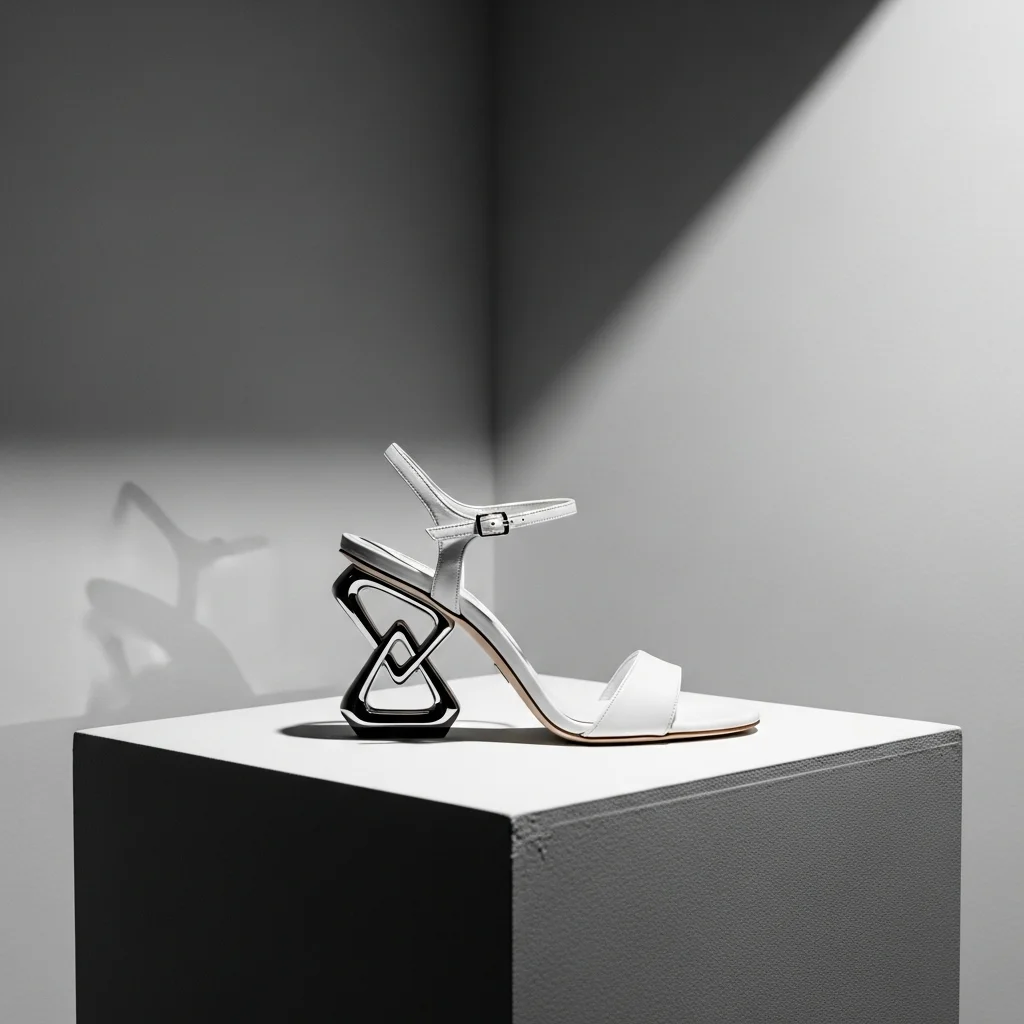 Step into Forever: Top 23 Wedding Shoe Sandals for Your Big Day 24 modern sculptural heel sandal