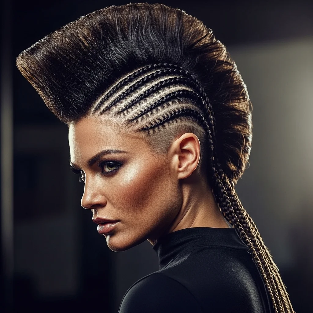 mohawk cornrows