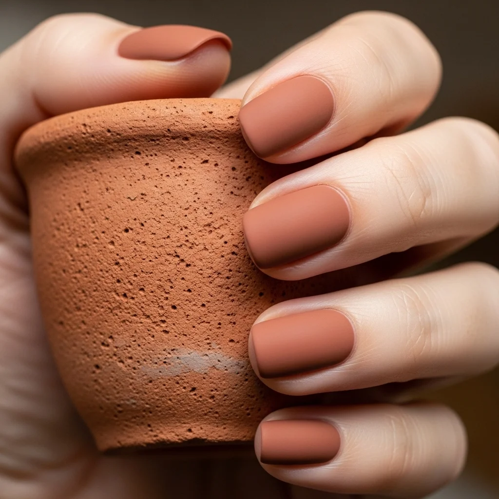 muted terracotta solid
