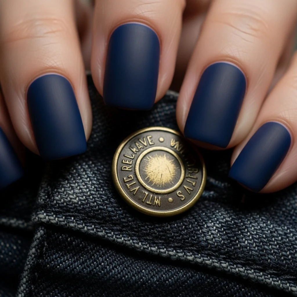 navy blue matte