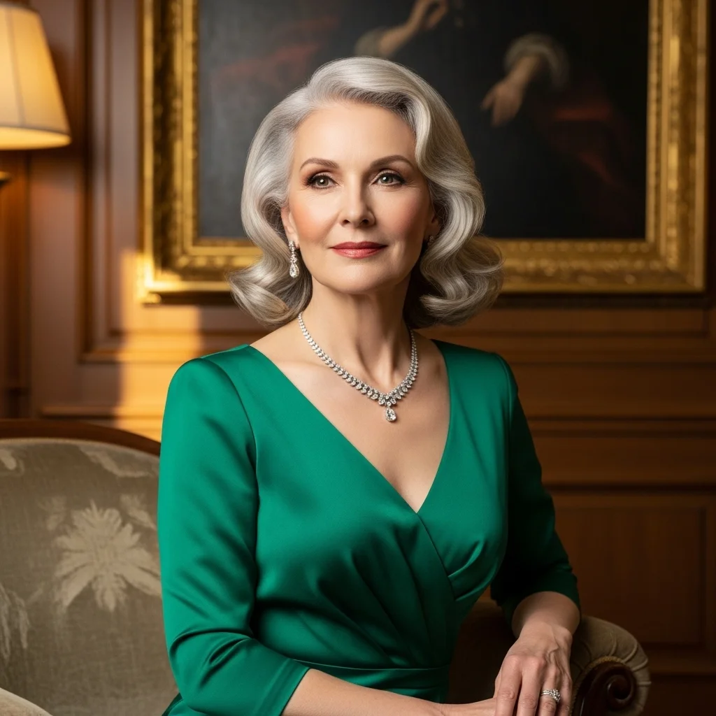 21 Shoulder-Length Mother of the Bride Hairstyles 20 pin curled perfection