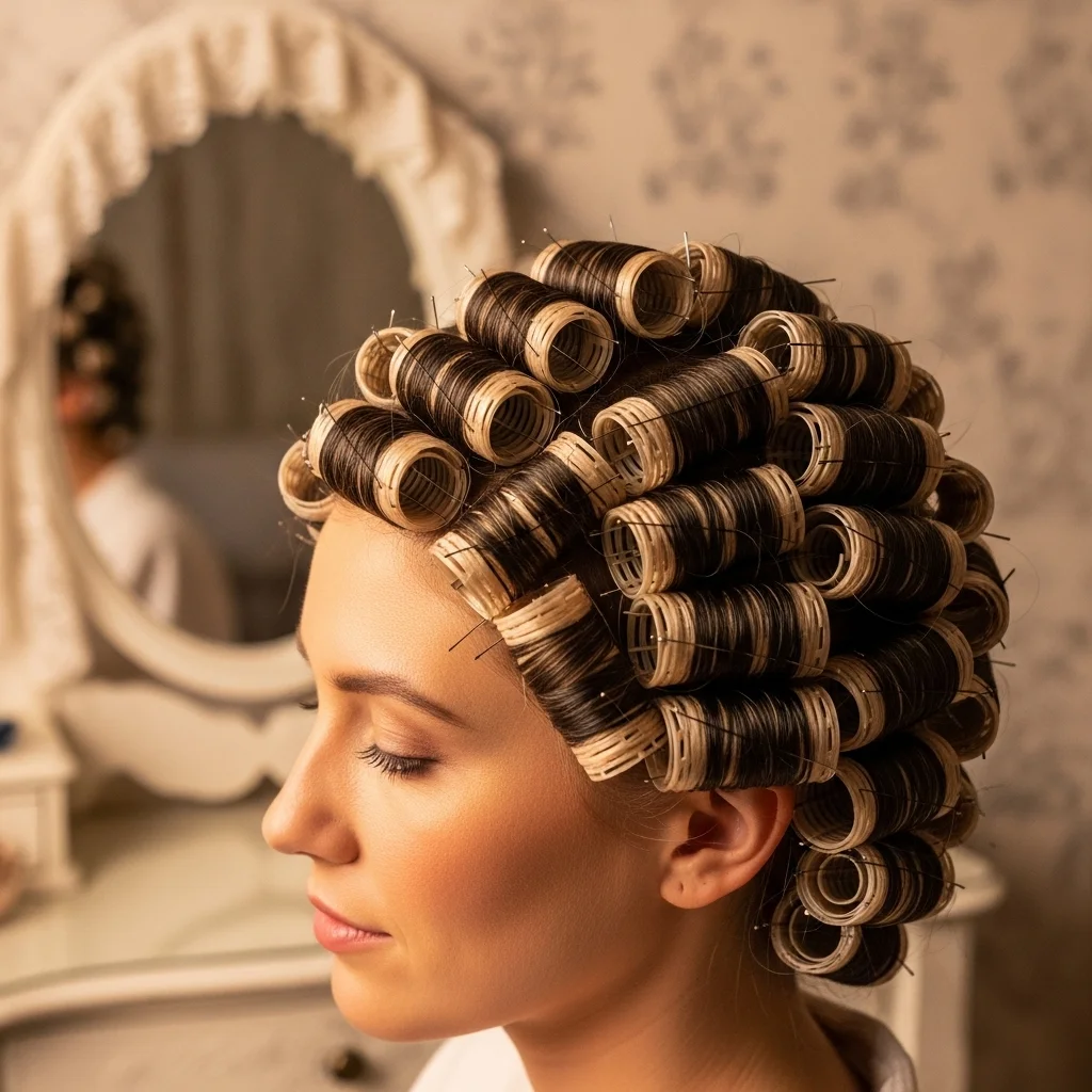 pin curls