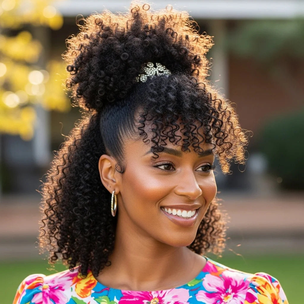 pineapple updo