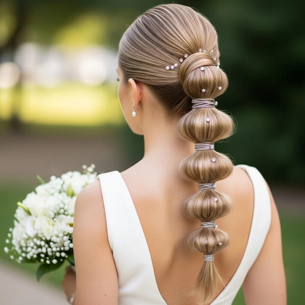 playful bubble ponytail