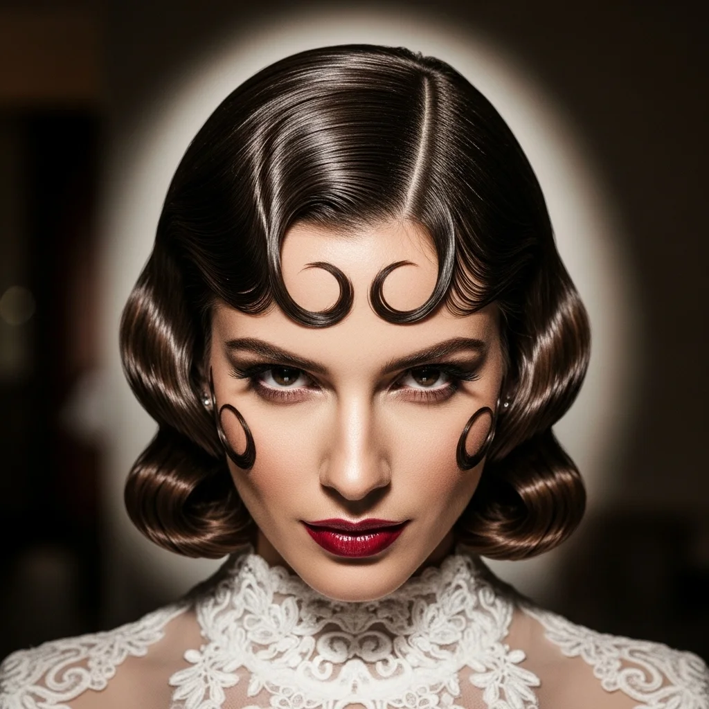 retro finger waves