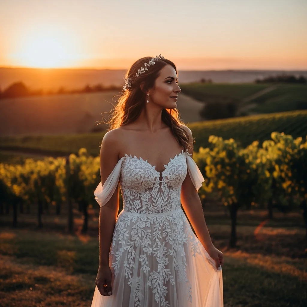 romantic off the shoulder dream