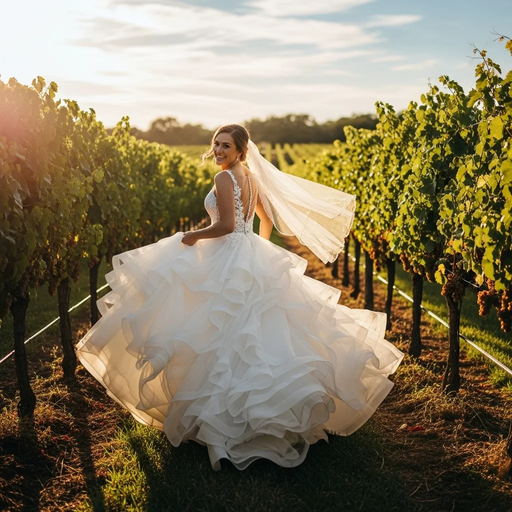 Top 19 Boho Chic Wedding Dresses for Your Free-Spirited Celebration 9 romantic ruffle skirt