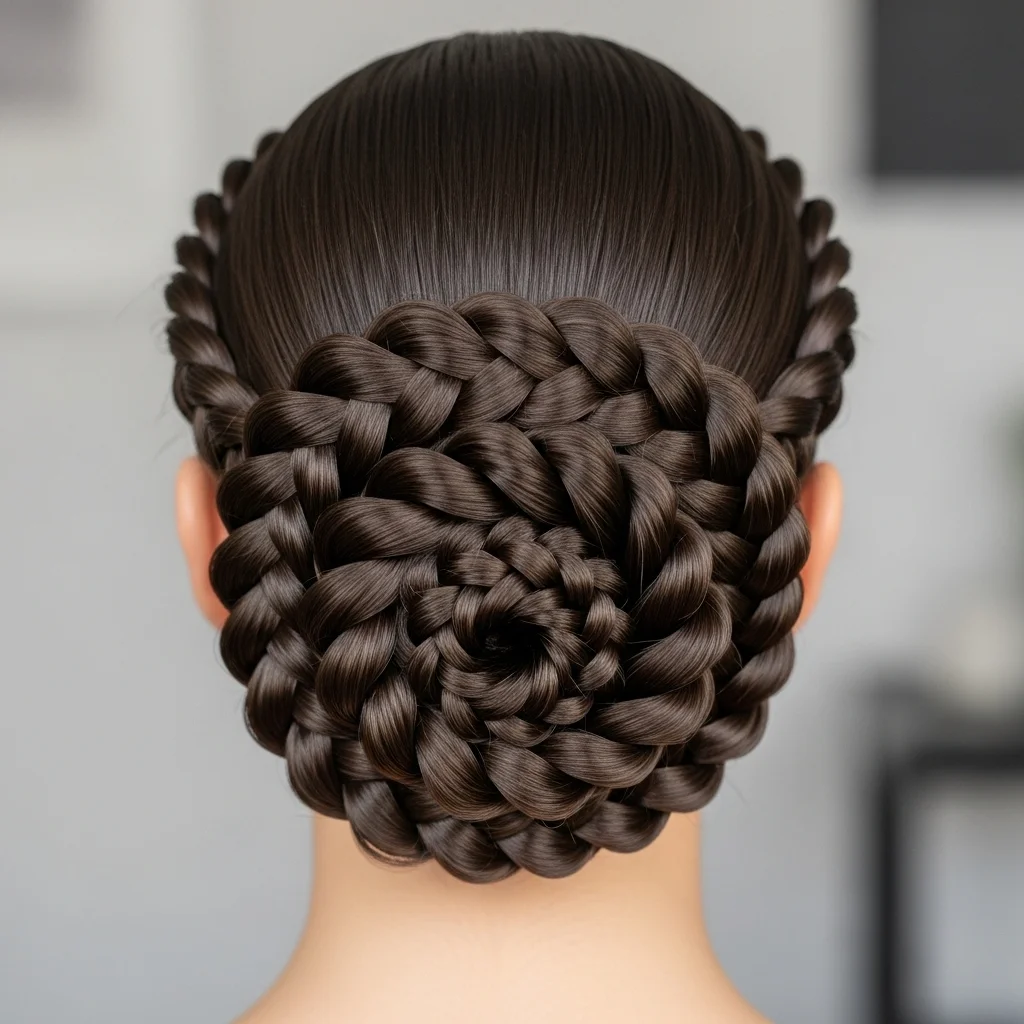 rope braid bun