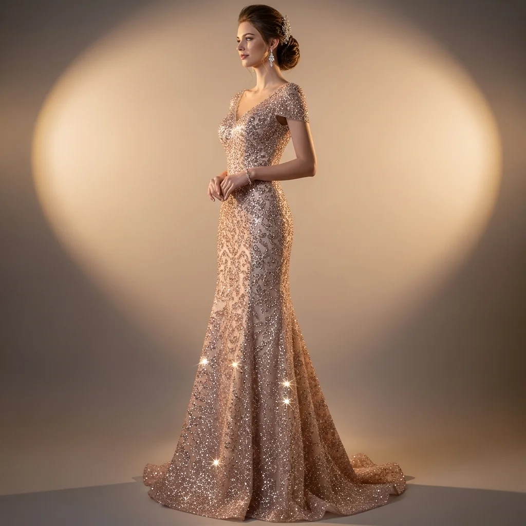 23 Stunningly Unique Colored Wedding Dresses 10 rose gold sparkle