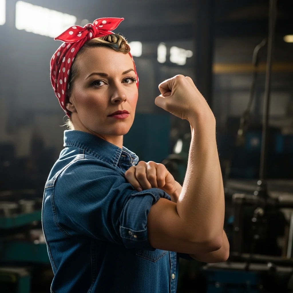 rosie the riveter bandana style