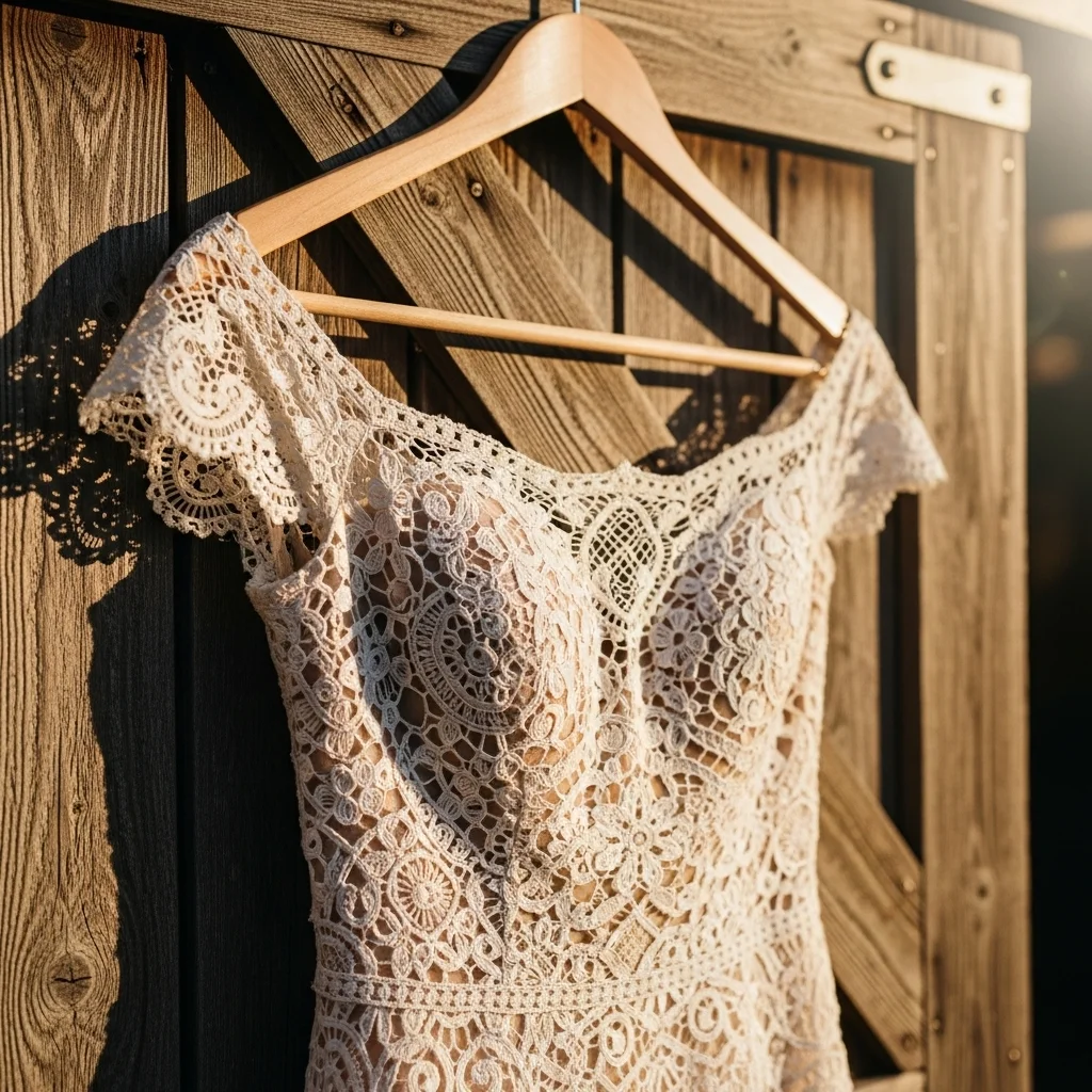 25 Off the Shoulder Boho Wedding Dresses 3 rustic chic crochet off shoulder