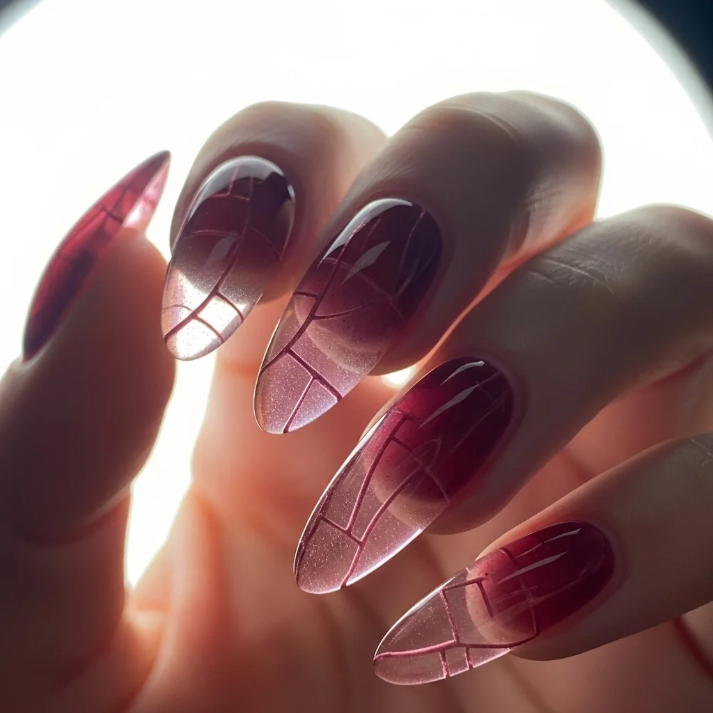 sheer jelly burgundy