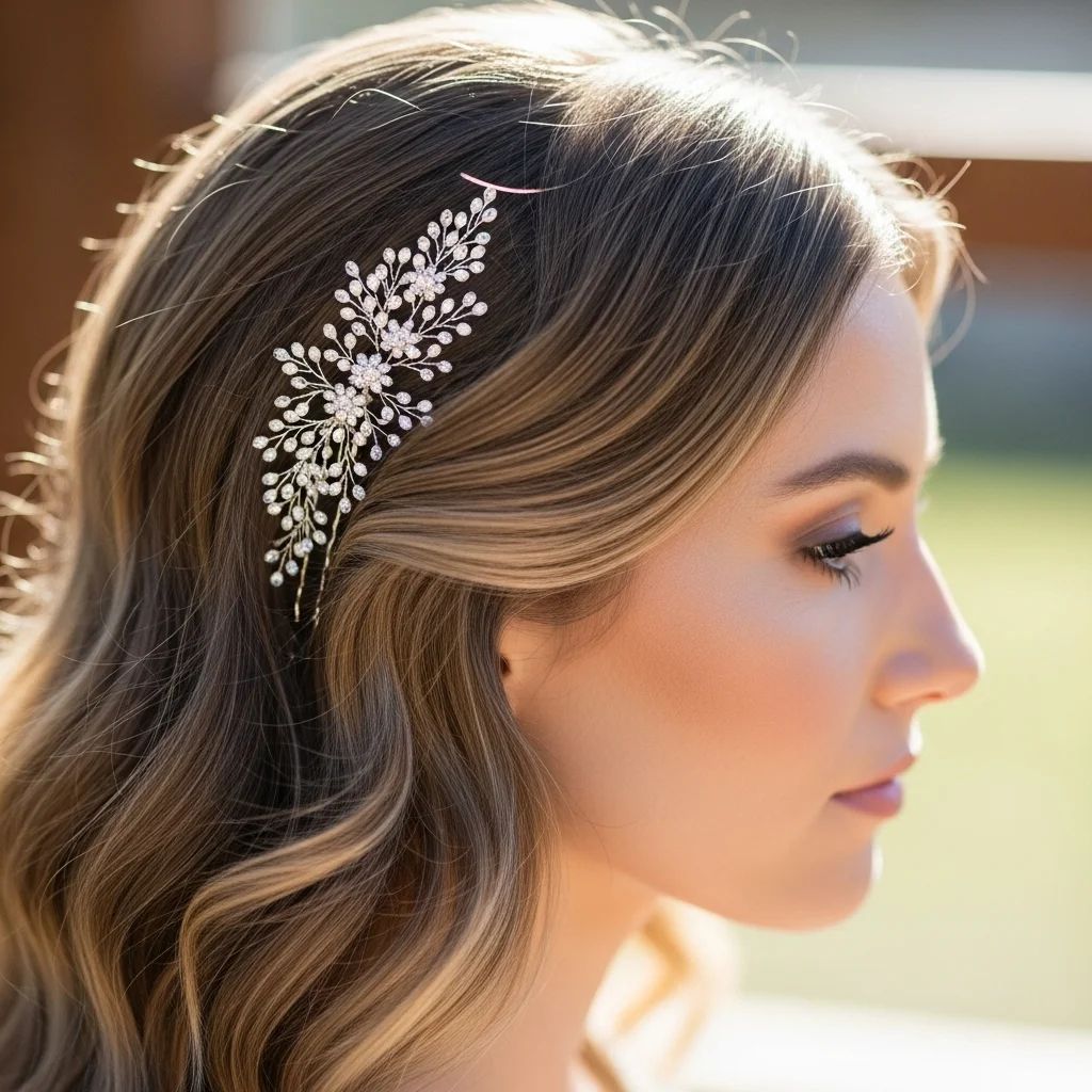 soft waves with a statement pin