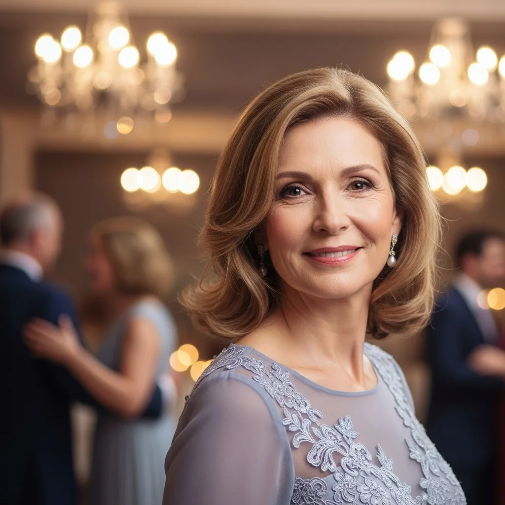21 Shoulder-Length Mother of the Bride Hairstyles 2 soft wavy lob